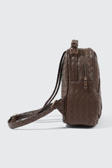 Quilted Woven Mini Backpack