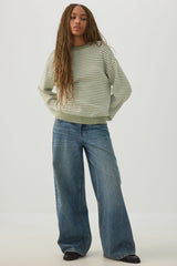 Striped Crew Neck Sweater