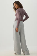 MADESOFTâ¢ Fleece Wide Leg Sweatpants
