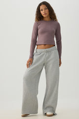 MADESOFTâ¢ Fleece Wide Leg Sweatpants