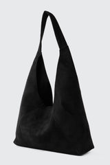Faux Suede Tote Bag